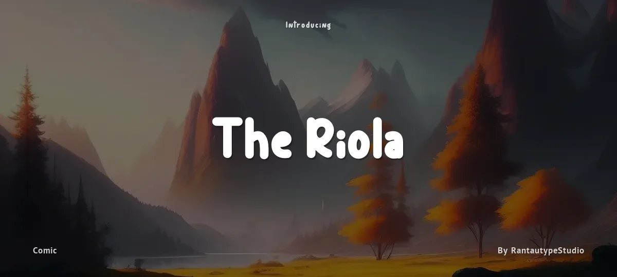 The Riola font preview