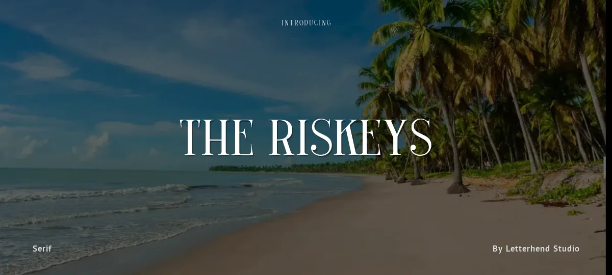 The Riskeys font preview