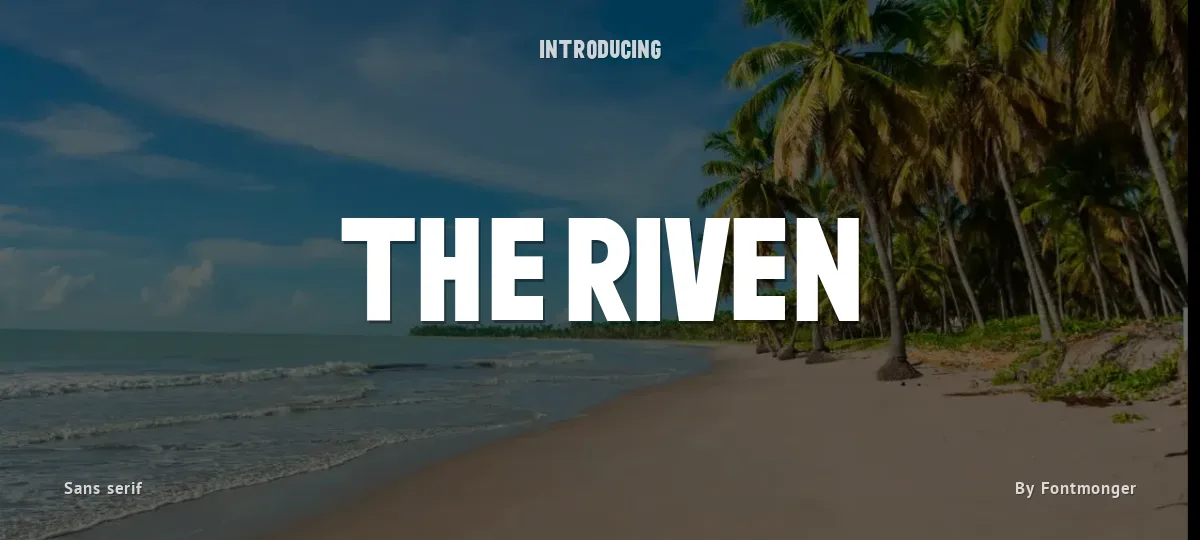 The Riven font preview