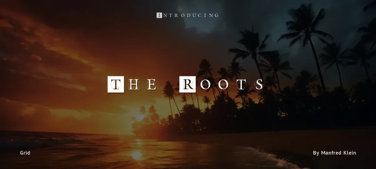 The Roots font preview