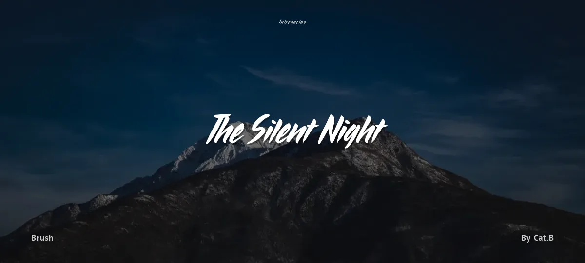 The Silent Night font preview