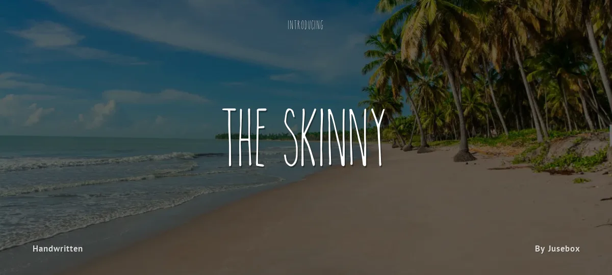 The Skinny font preview