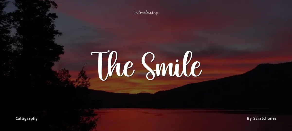 The Smile font preview
