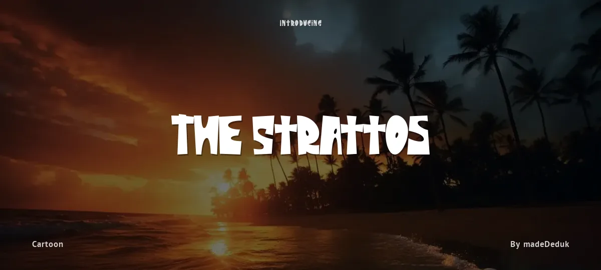 The Strattos font preview