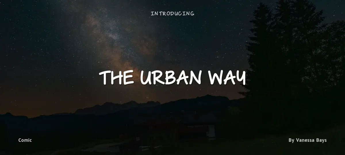 The Urban Way font preview