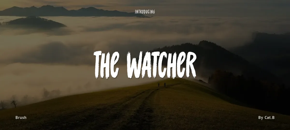 The Watcher font preview