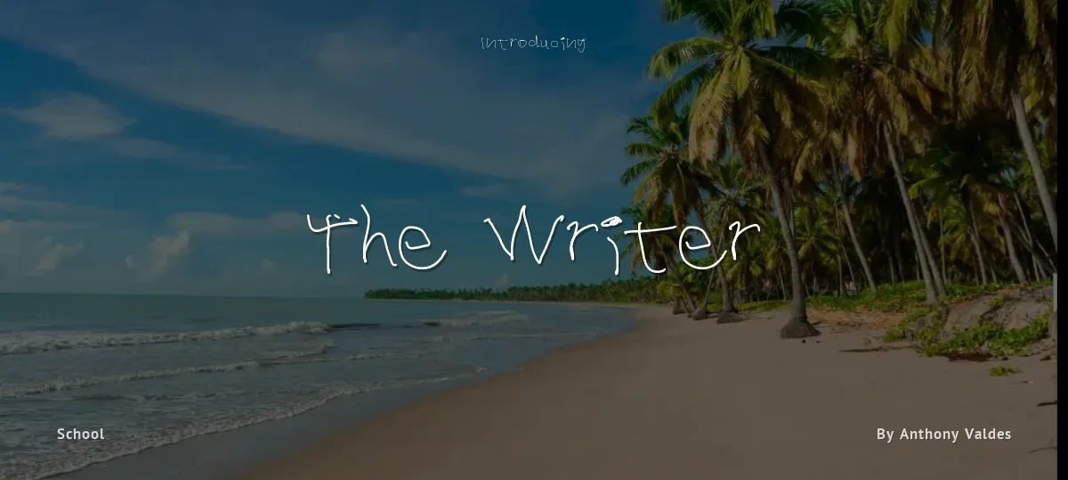 The Writer font preview