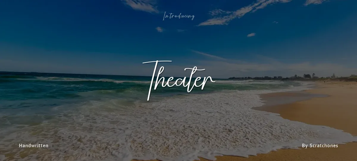 Theater font preview