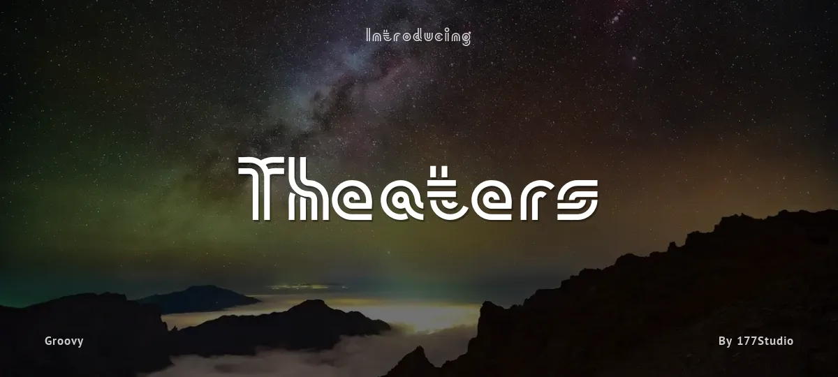 Theaters font preview