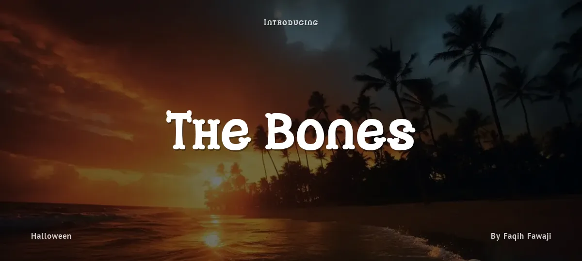 The Bones font preview