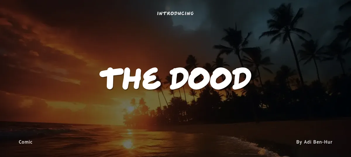 The Dood font preview