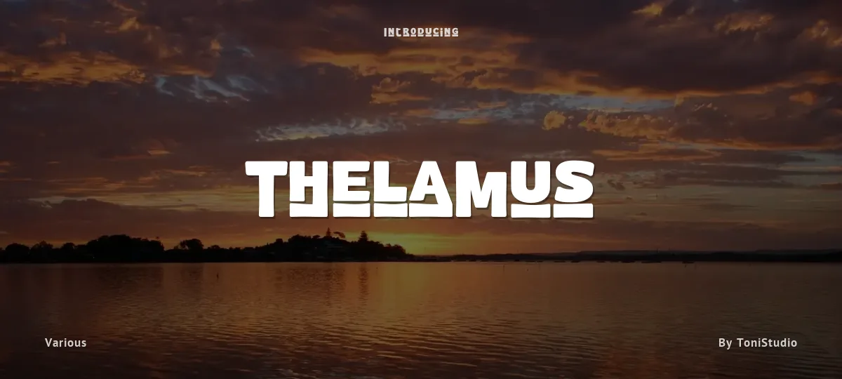 Thelamus font preview