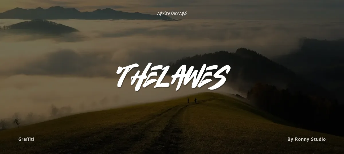 Thelawes font preview