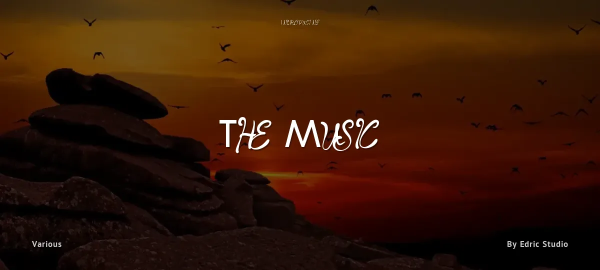 The Music font preview