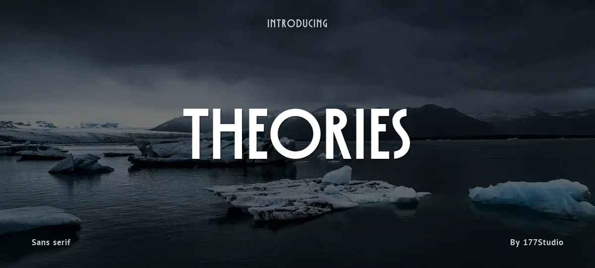 Theories font preview