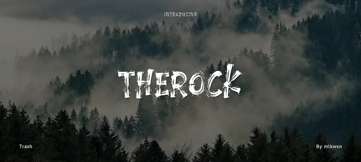 Therock font preview