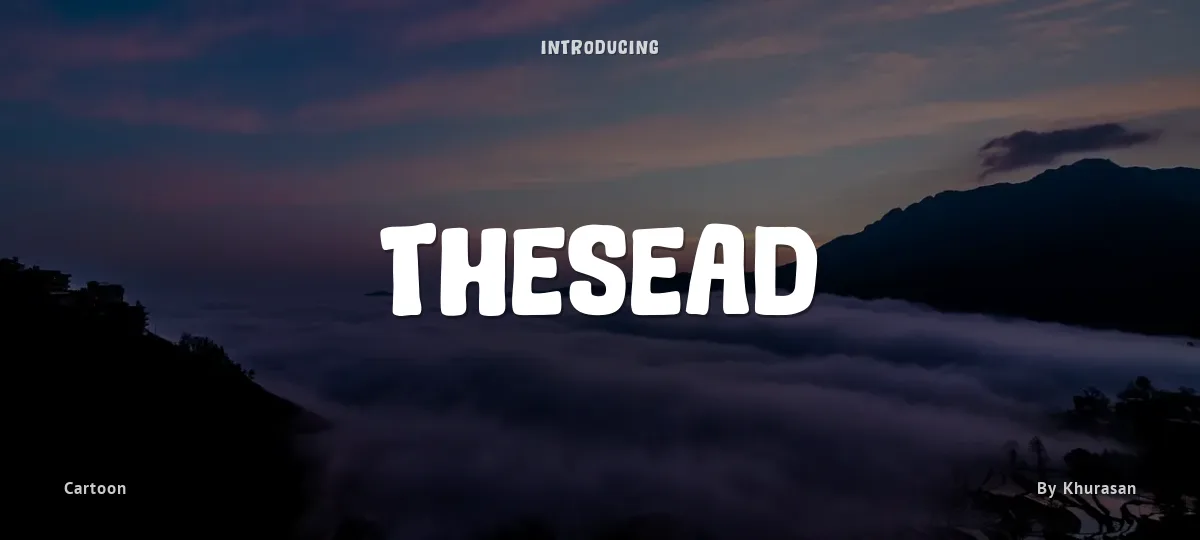 Thesead font preview