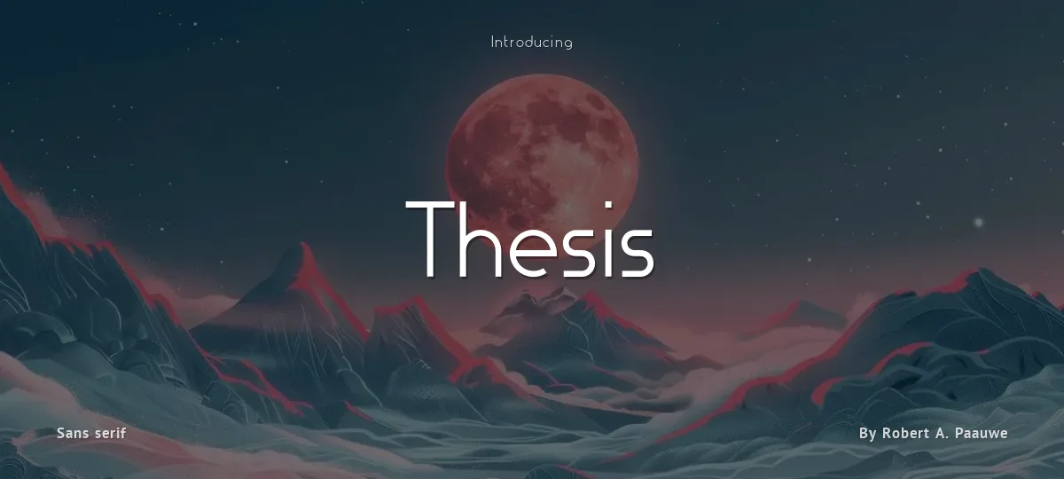 Thesis font preview