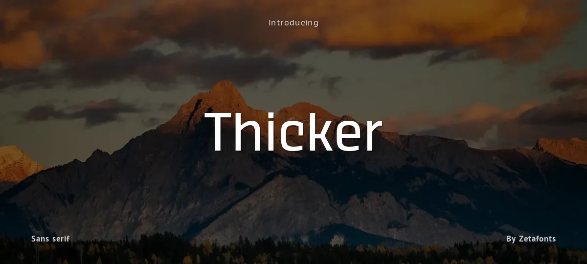Thicker font preview