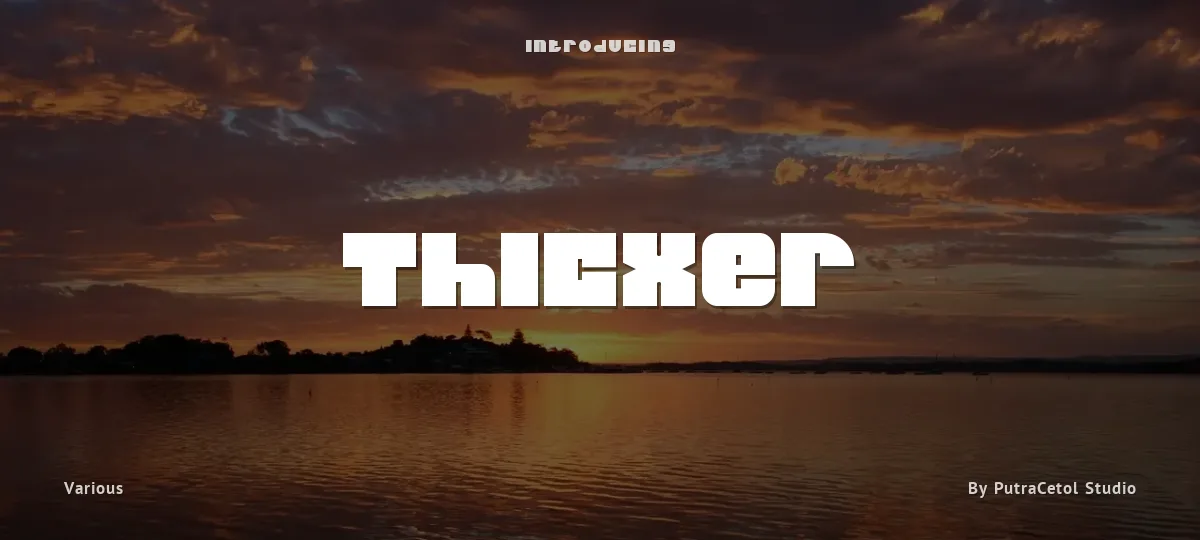 Thicxer font preview