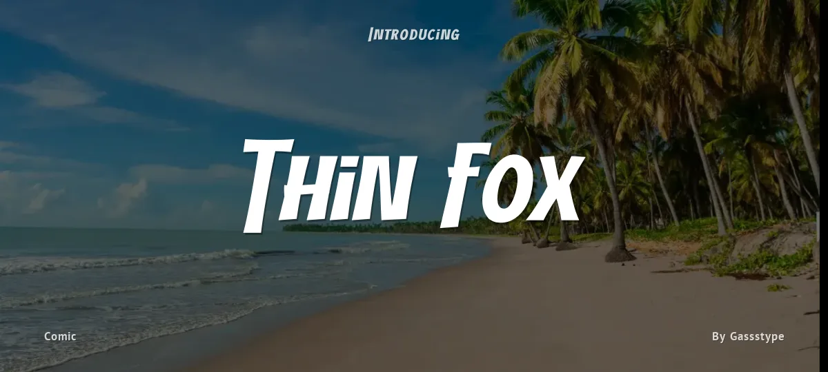 Thin Fox font preview