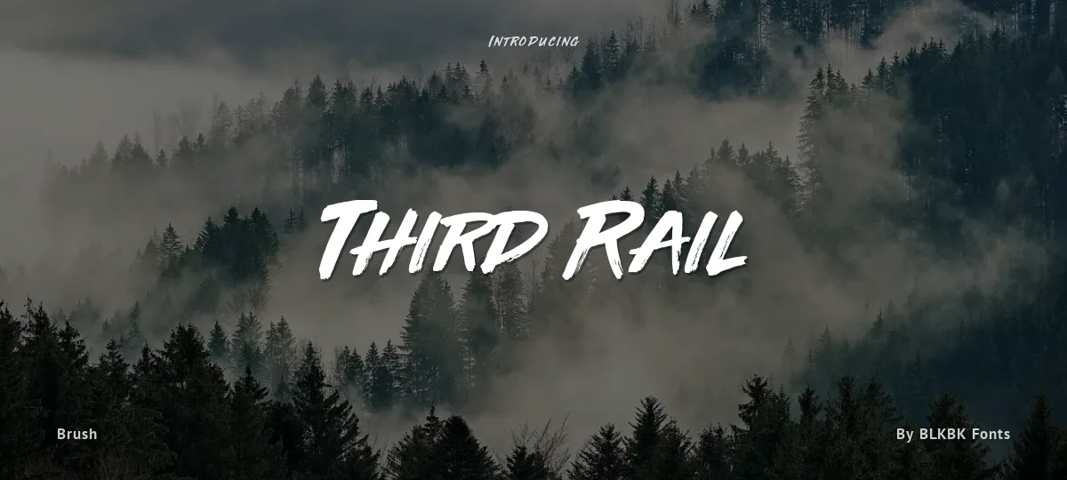Third Rail font preview