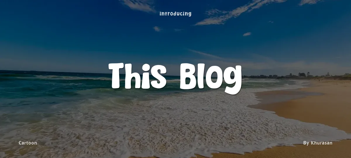 This Blog font preview