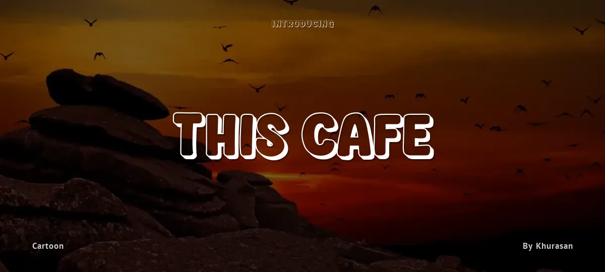 This Cafe font preview