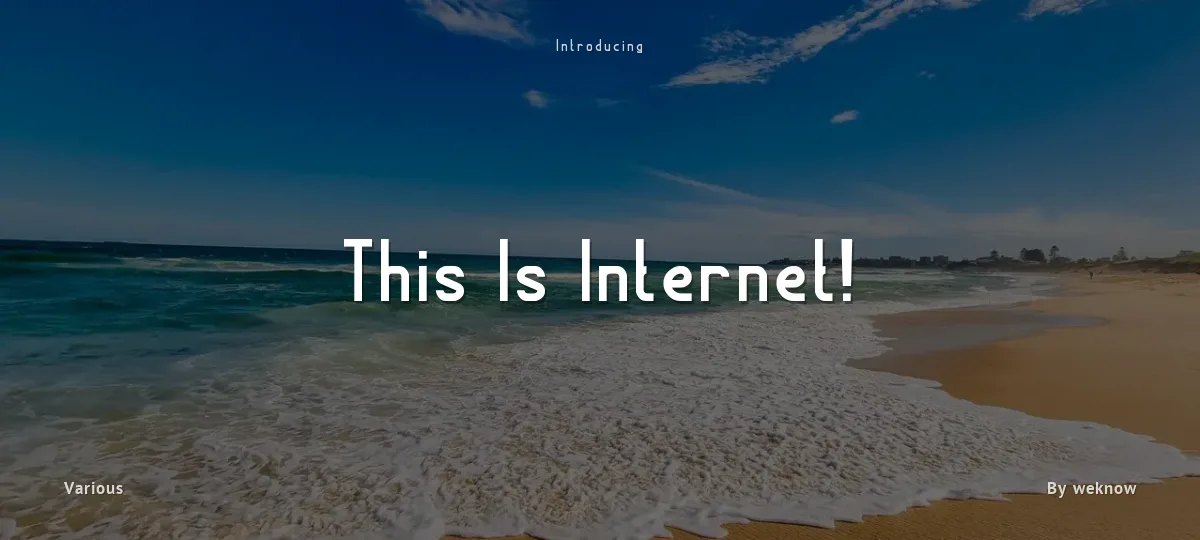 This Is Internet! font preview