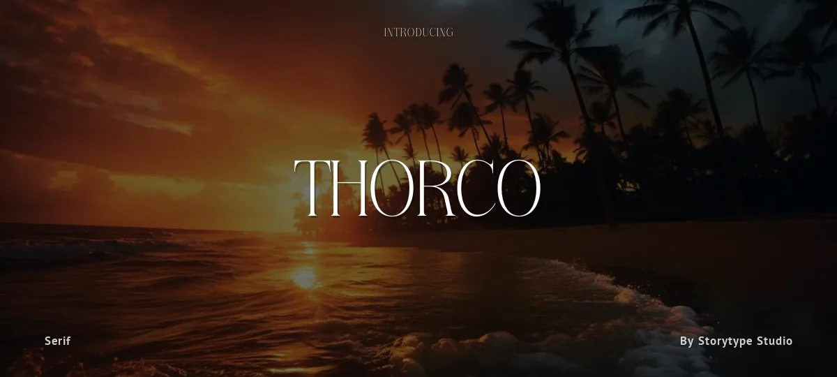 Thorco font preview
