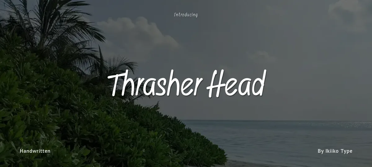 Thrasher Head font preview