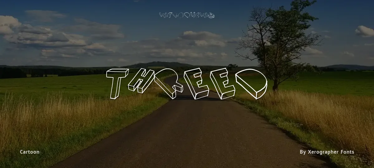 Threed font preview