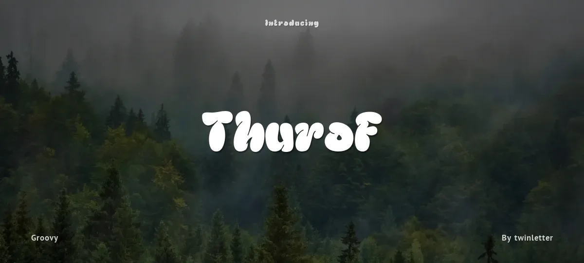 Thurof font preview