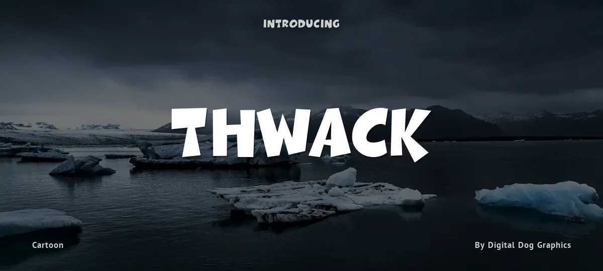 Thwack font preview