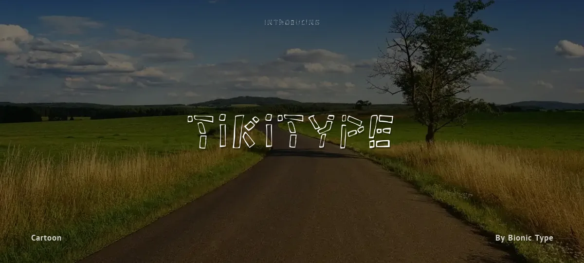 Tikitype font preview