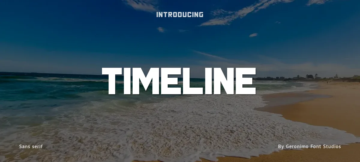 Timeline font preview
