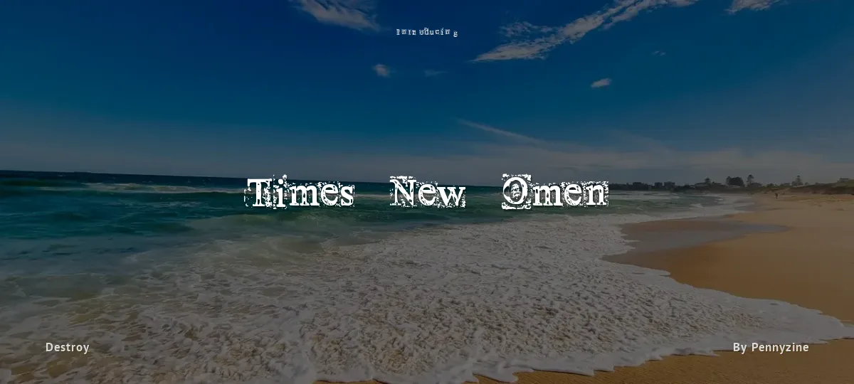 Times New Omen font preview