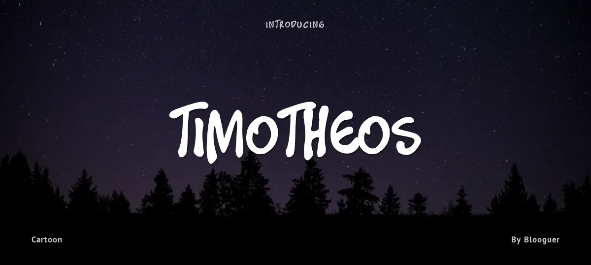 Timotheos font preview