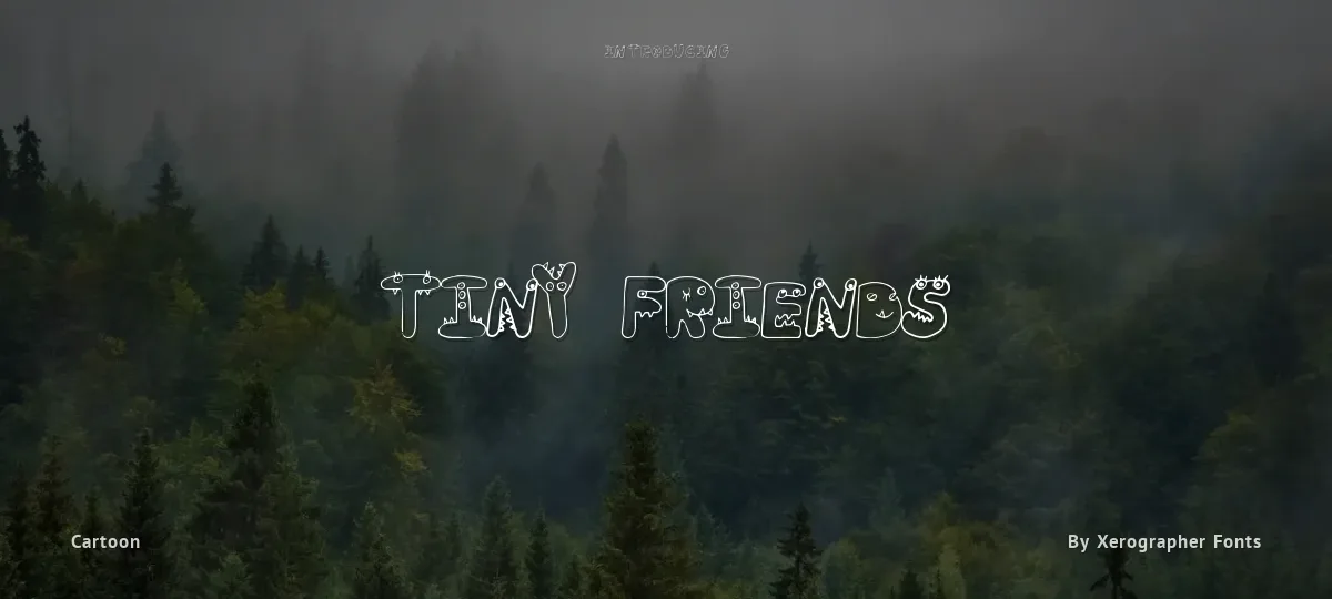 Tiny Friends font preview