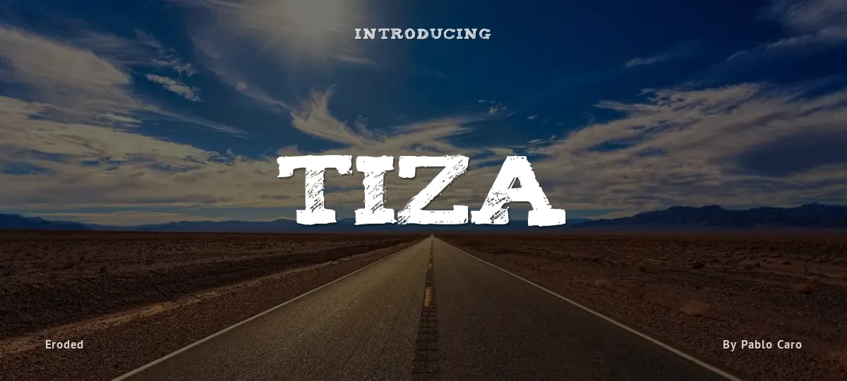 Tiza font preview