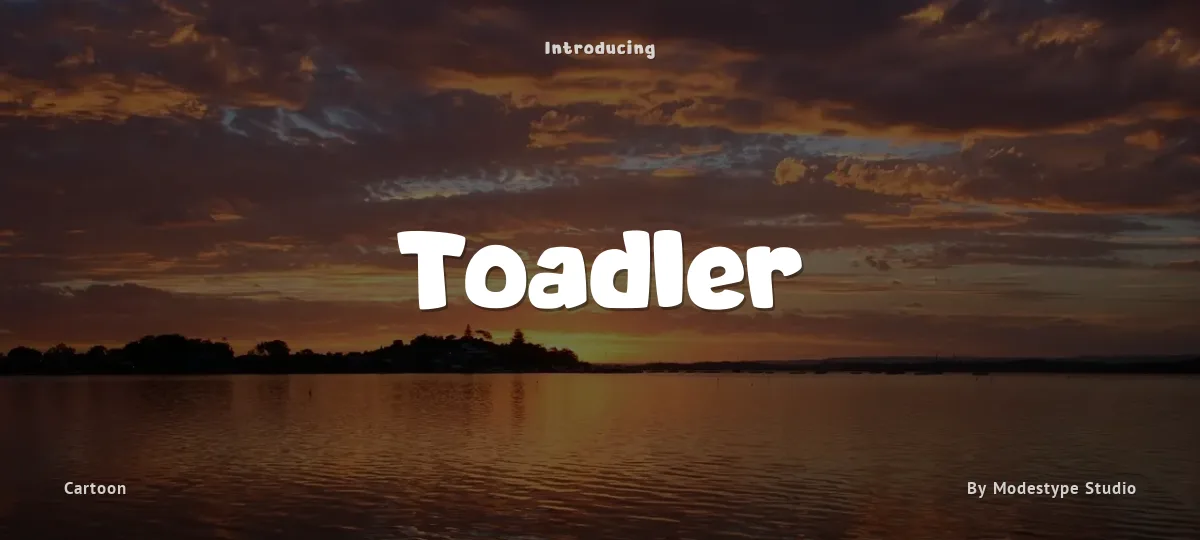 Toadler font preview