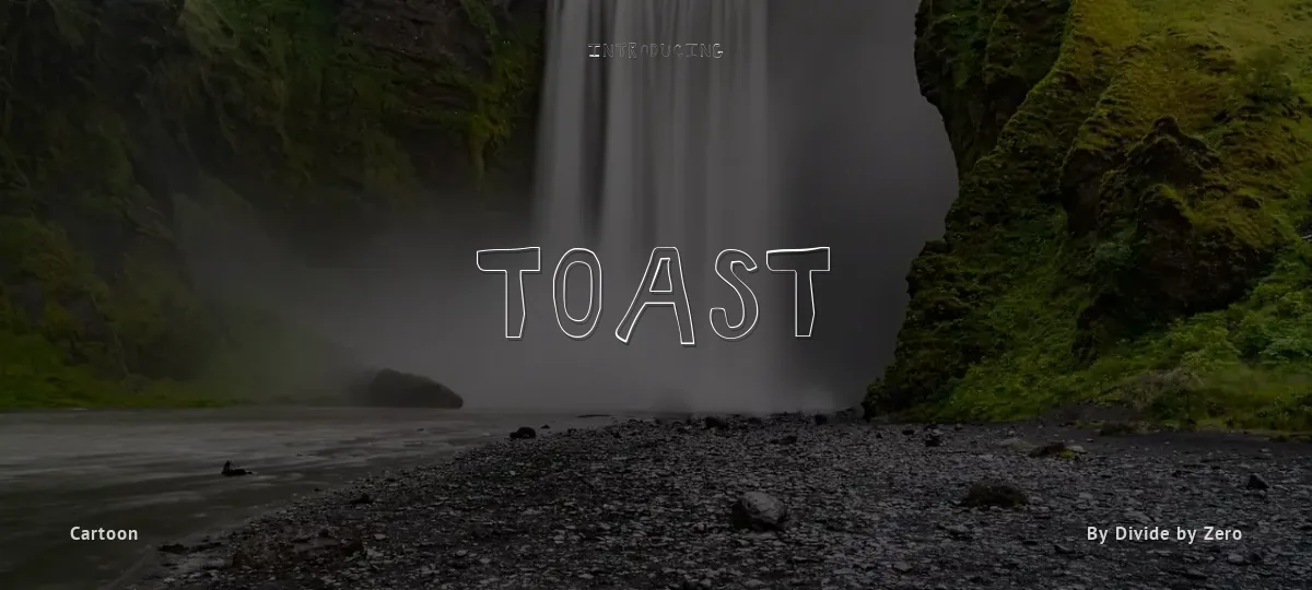 Toast font preview