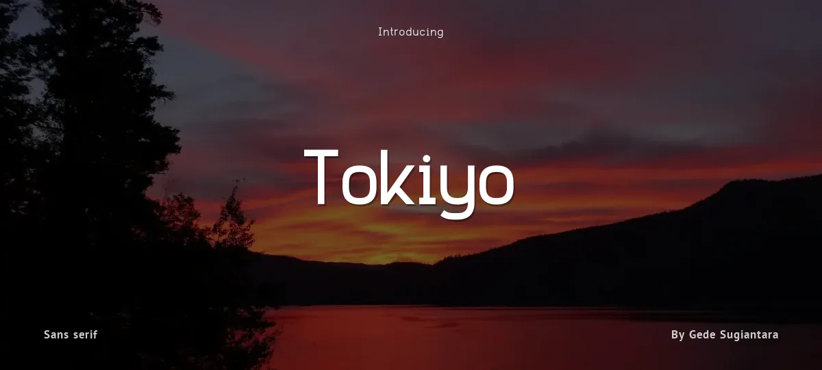 Tokiyo font preview