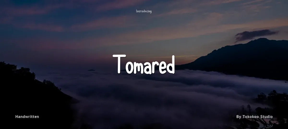 Tomared font preview
