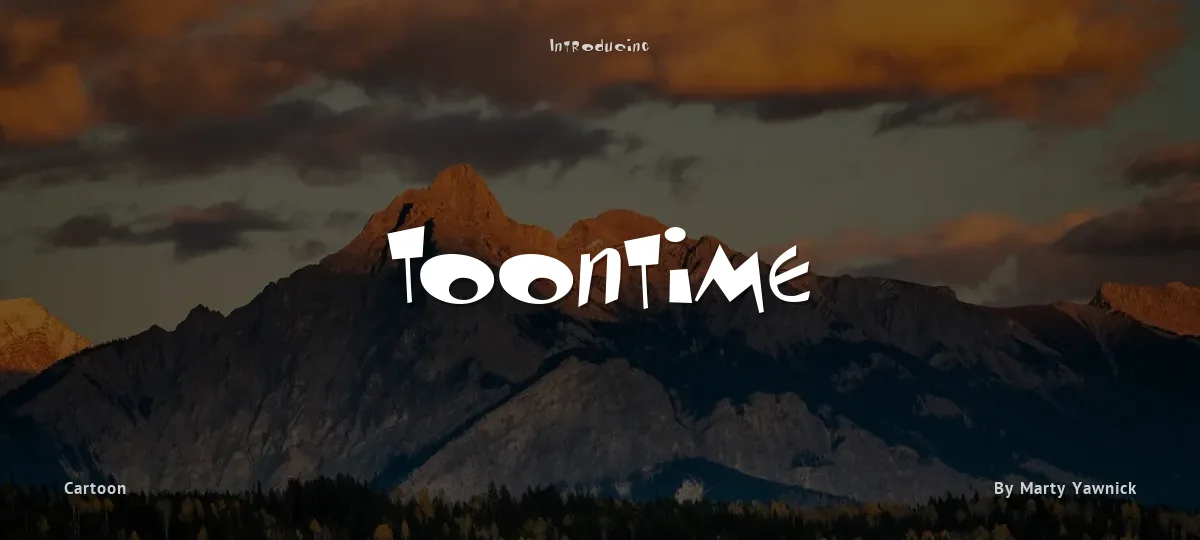 Toontime font preview