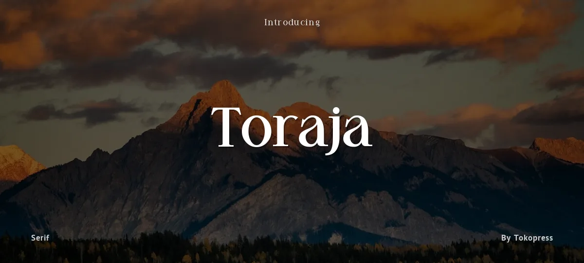 Toraja font preview