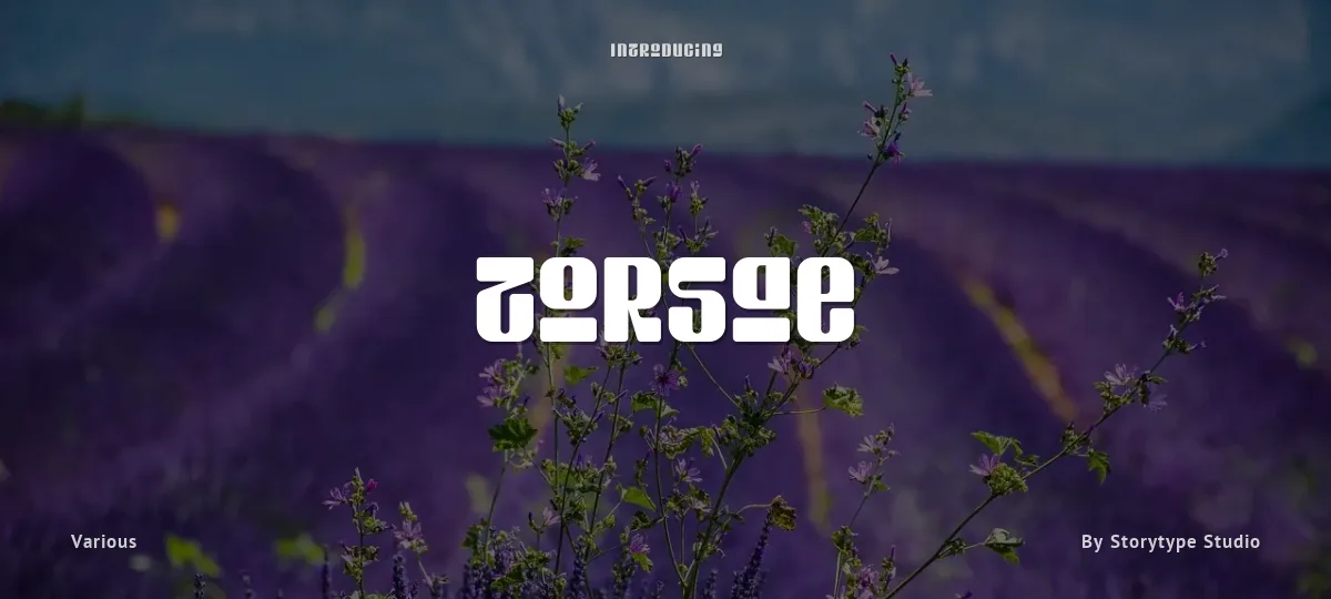 Torsae font preview