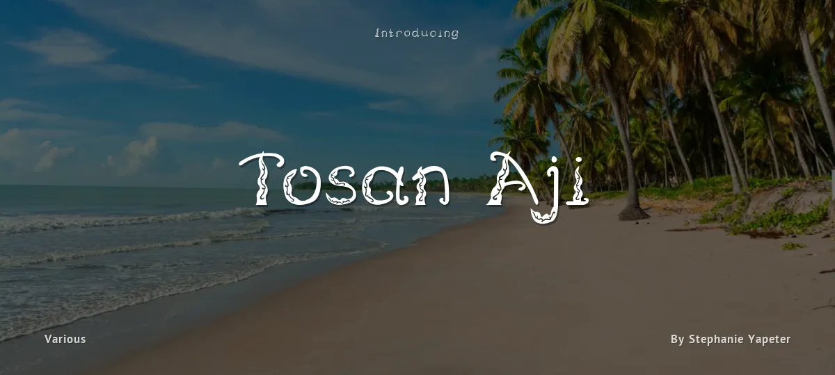 Tosan Aji font preview