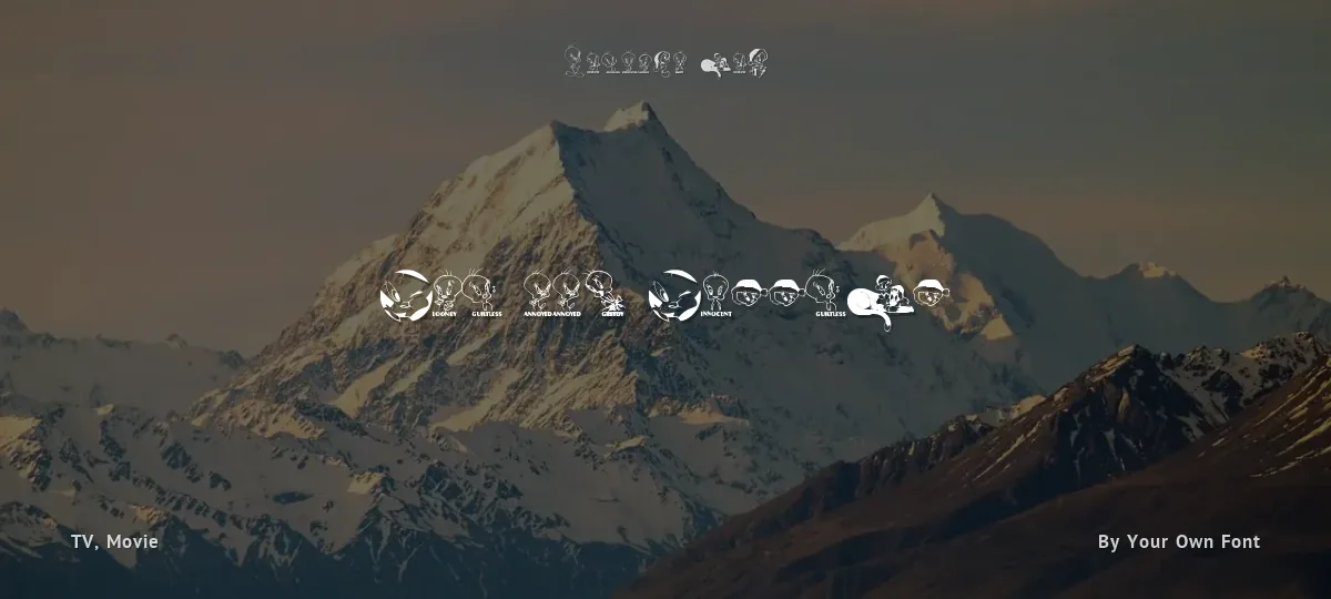Totally Tweetie font preview