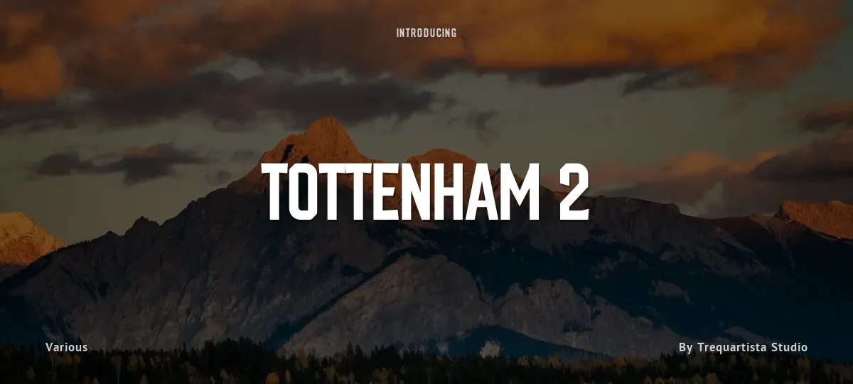 Tottenham 2 font preview